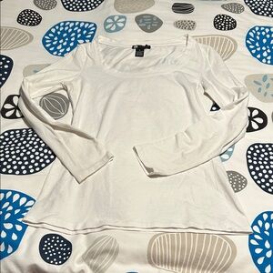 Carole Little White Long Sleeve Top